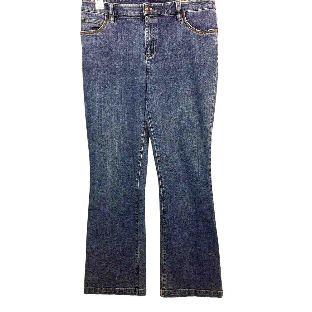 Casual‎ Corner Annex Womens Jeans Size 12 Stretch Rhinestone Pockets